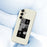 For Samsung Galaxy A36 5G Case Stitching Photos Pattern Printing Straight Edge TPU Phone Back Cover - Beige - 5