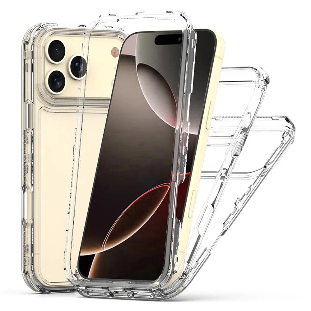 For iPhone 18 Pro Max / 17 Pro Max Phone Case Acrylic TPU Clear Mobile Cover - 1