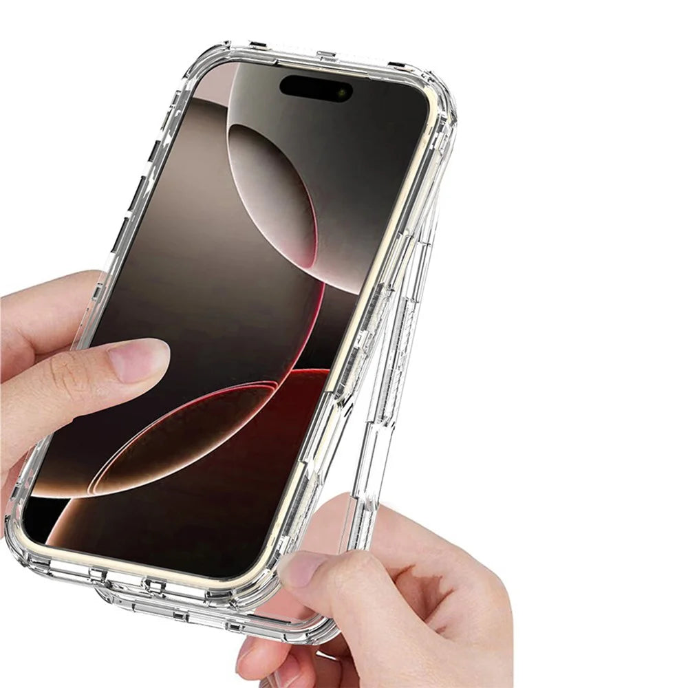 For iPhone 18 Pro Max / 17 Pro Max Phone Case Acrylic TPU Clear Mobile Cover - 3