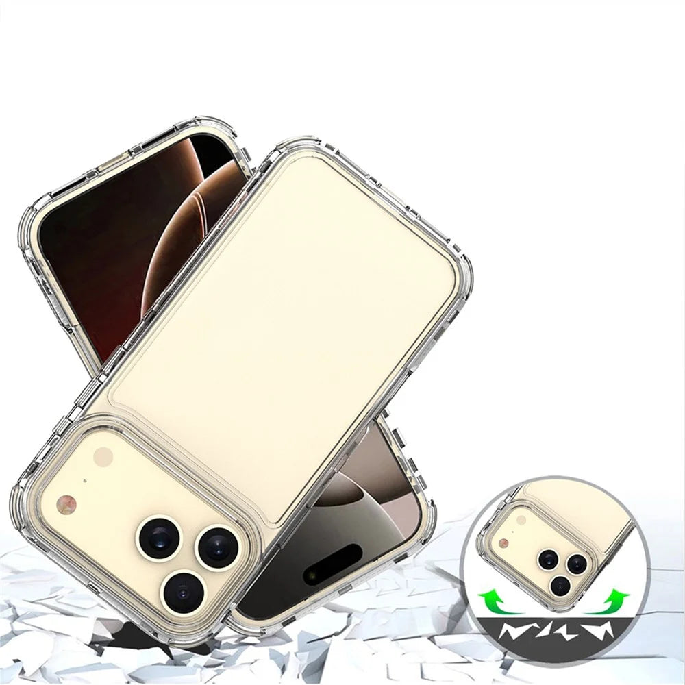 For iPhone 18 Pro Max / 17 Pro Max Phone Case Acrylic TPU Clear Mobile Cover - 4