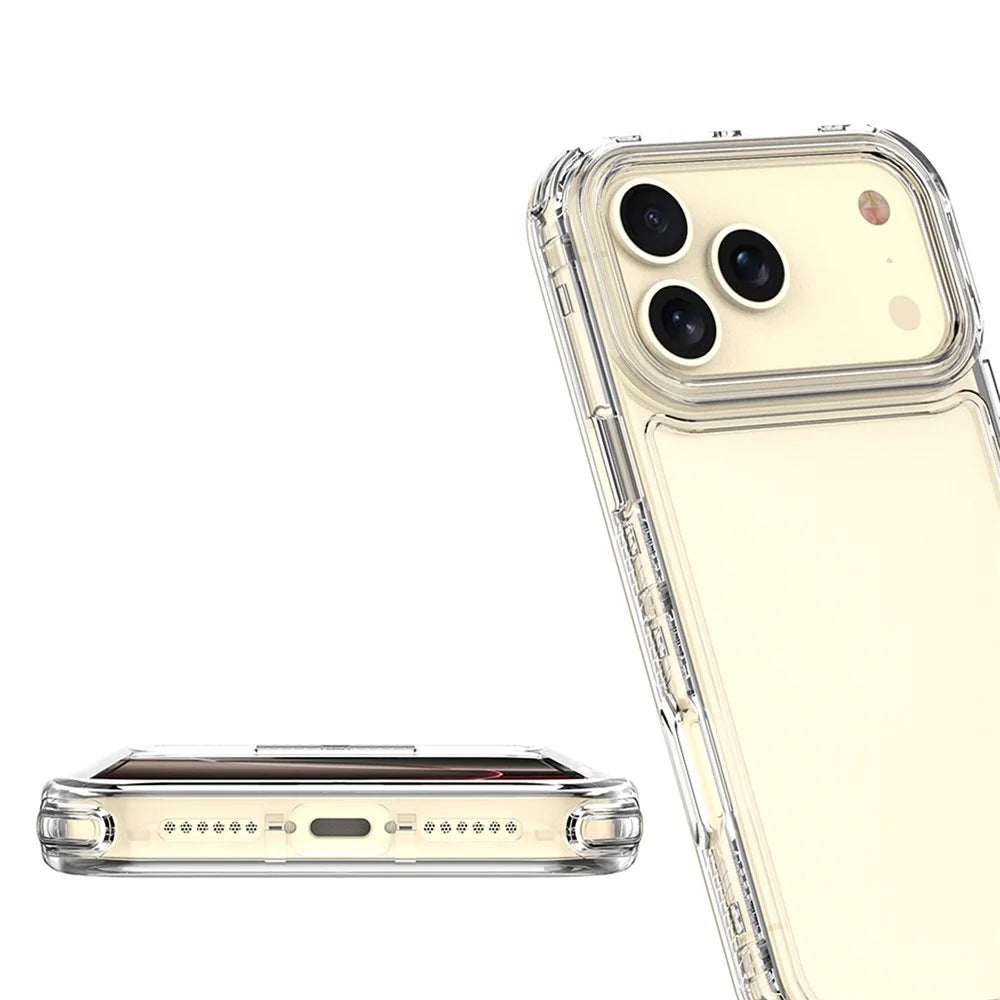For iPhone 18 Pro Max / 17 Pro Max Phone Case Acrylic TPU Clear Mobile Cover - 5