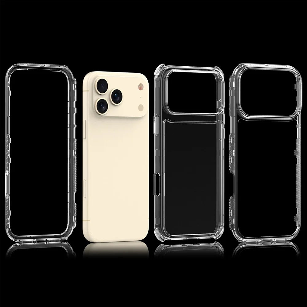 For iPhone 18 Pro Max / 17 Pro Max Phone Case Acrylic TPU Clear Mobile Cover - 6