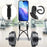 For iPhone 17 Pro Case Liquid Silicone Card Holder Phone Back Cover with Short Strap - Black - 4
