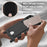 For iPhone 17 Pro Case Liquid Silicone Card Holder Phone Back Cover with Short Strap - Black - 6