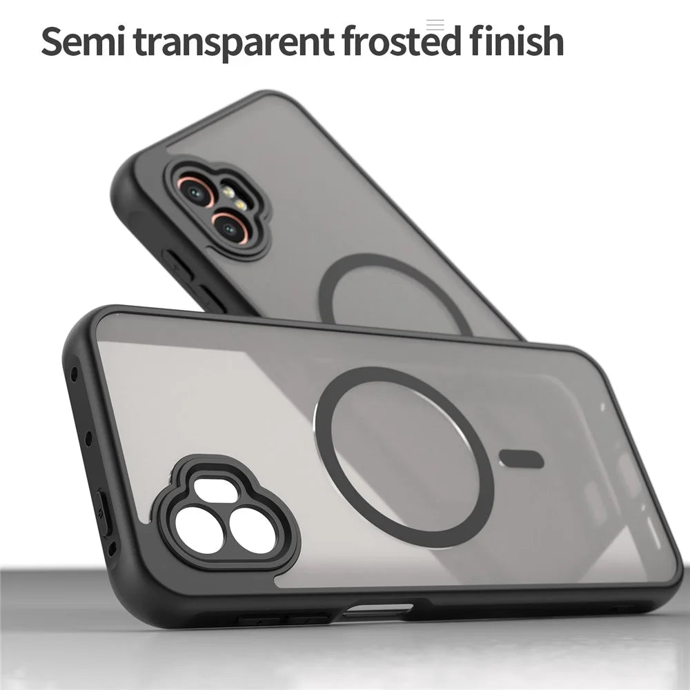 For Samsung Galaxy XCover7 Pro Magnetic Case Anti Drop PC + TPU Phone Cover - Black - 4