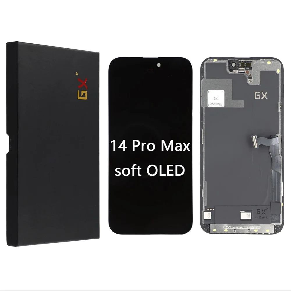 For iPhone 14 Pro Max Grade C GX OLED Screen and Digitizer Assembly Replacement Part (Without Logo) - 1