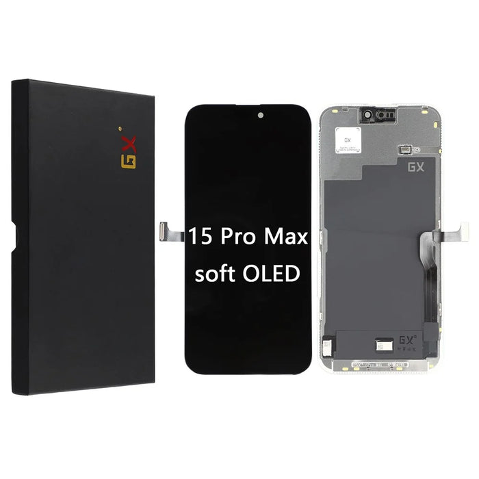 For iPhone 15 Pro Max Grade C GX OLED Screen and Digitizer Assembly Replacement Part (Without Logo) - 1
