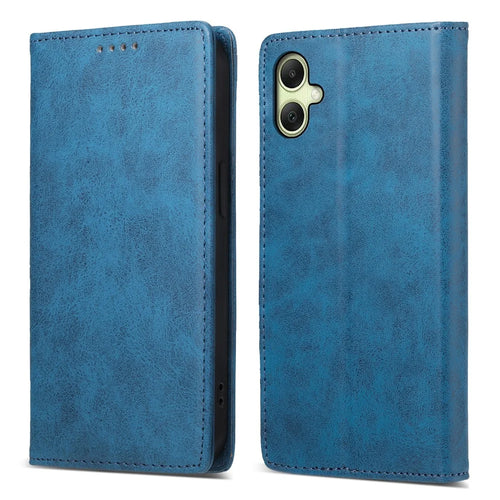 For Samsung Galaxy A08 5G / A08 4G / A07 5G / A07 4G Wallet Case RFID Blocking PU Leather Phone Cover - Blue - 1