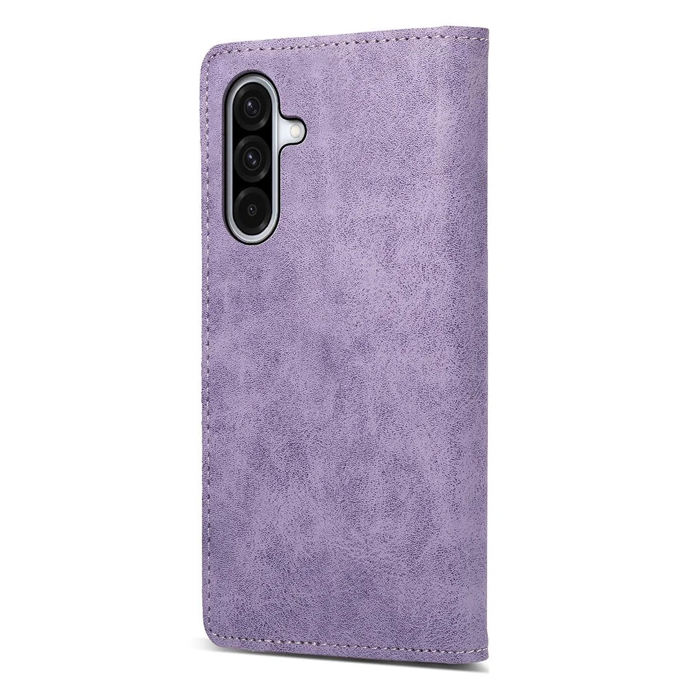 For Samsung Galaxy A18 5G / A18 4G / A17 5G / A17 4G / A26 5G Wallet Case RFID Blocking PU Leather Phone Cover - Purple - 7