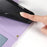 For Samsung Galaxy S25 FE Case Rhombus Stitching Wallet Stand Leather Phone Cover with Long  /  Short Strap - Purple - 6