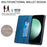 For Samsung Galaxy S25 FE Wallet Case RFID Blocking PU Leather Phone Cover - Blue - 2