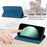For Samsung Galaxy S25 FE Wallet Case RFID Blocking PU Leather Phone Cover - Blue - 3