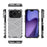 For iPhone 17 Pro Case Honeycomb Shape Shockproof PC + TPU Phone Cover - Grey - 6