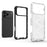 For iPhone 17 Pro Max Case Honeycomb Shape Shockproof PC + TPU Phone Cover - Black - 2