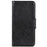For Samsung Galaxy S25 FE Case Nappa Texture Split Leather Wallet Phone Cover - Black - 6