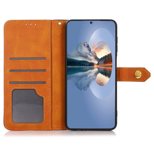 KHAZNEH For Samsung Galaxy S25 FE Wallet Phone Case Stand Leather Flip Cover - Black - 2