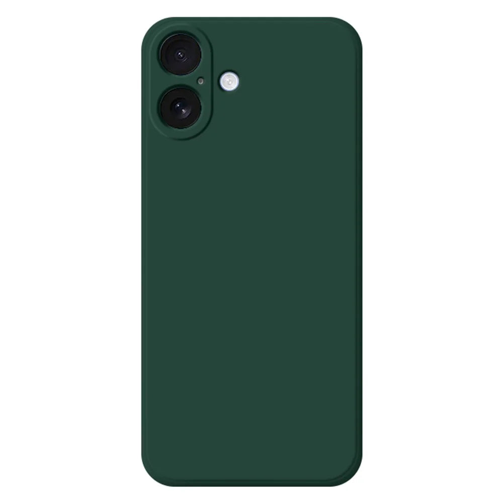 For iPhone 17 TPU Case Straight Edge Protection Phone Cover - Midnight Green - 1