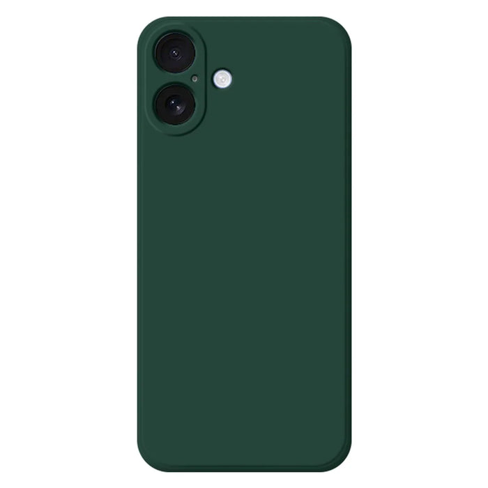For iPhone 17 TPU Case Straight Edge Protection Phone Cover - Midnight Green - 1