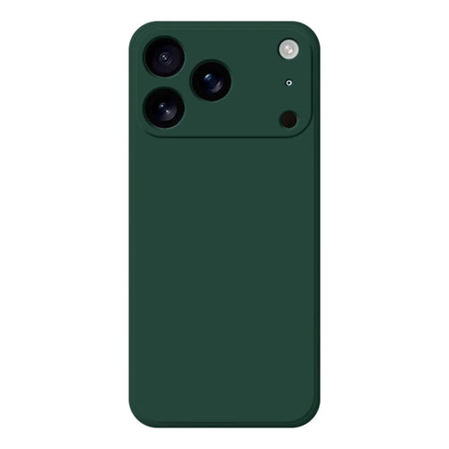For iPhone 18 Pro / 17 Pro TPU Case Straight Edge Protection Phone Cover - Midnight Green - 1