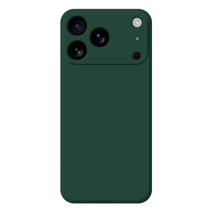 For iPhone 18 Pro Max / 17 Pro Max TPU Case Straight Edge Protection Phone Cover - Midnight Green - 1