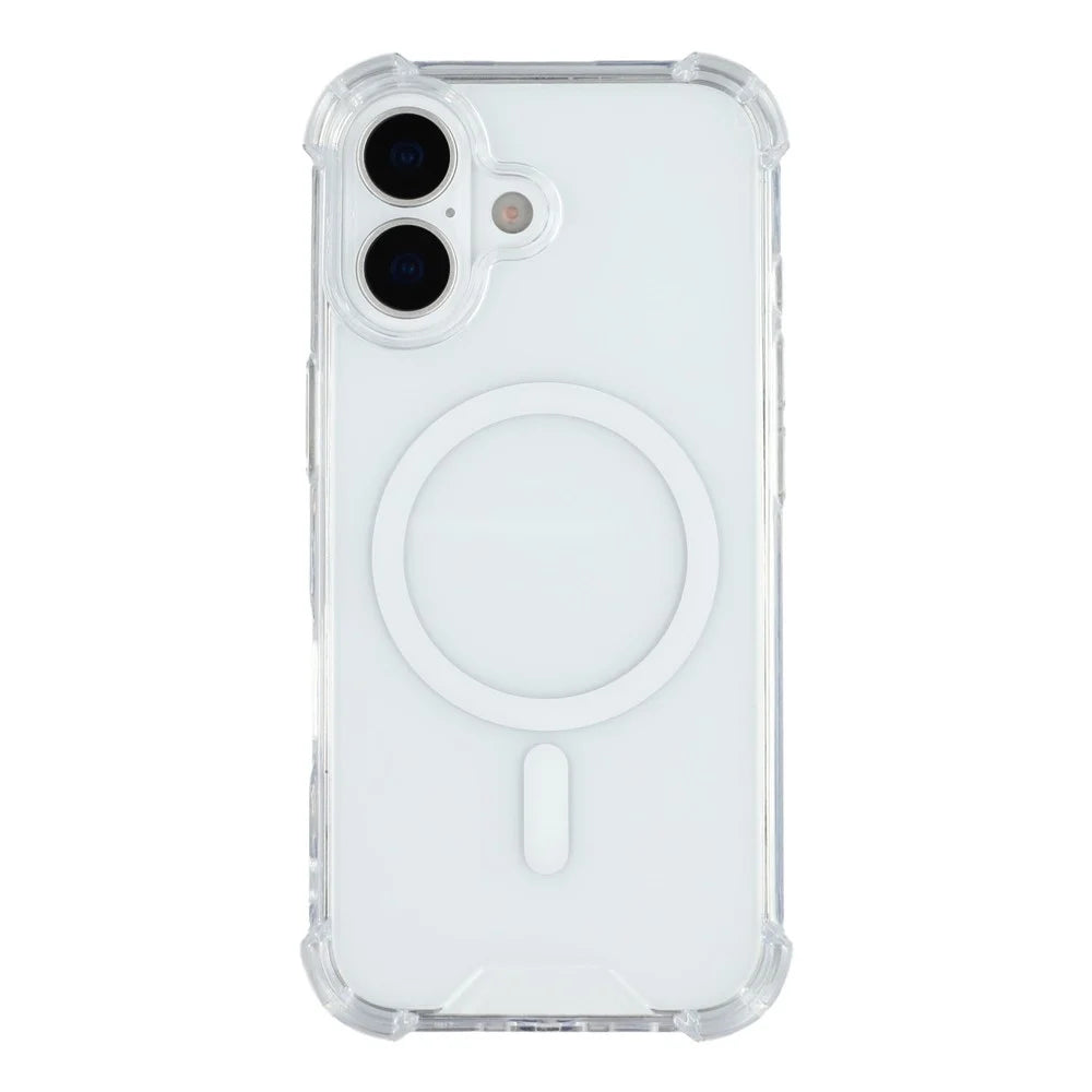 For iPhone 17 Case Compatible with MagSafe 1.5mm Shockproof Clear Phone Back Cover - 1