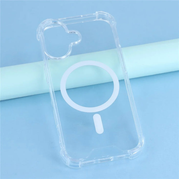 For iPhone 17 Case Compatible with MagSafe 1.5mm Shockproof Clear Phone Back Cover - 5