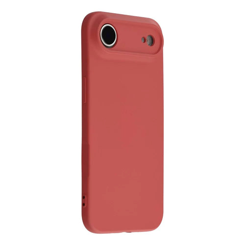 For iPhone Air Case TPU Back Soft Anti-Scratch Fiber Lining Phone Cover - Hawthorn Red - 1