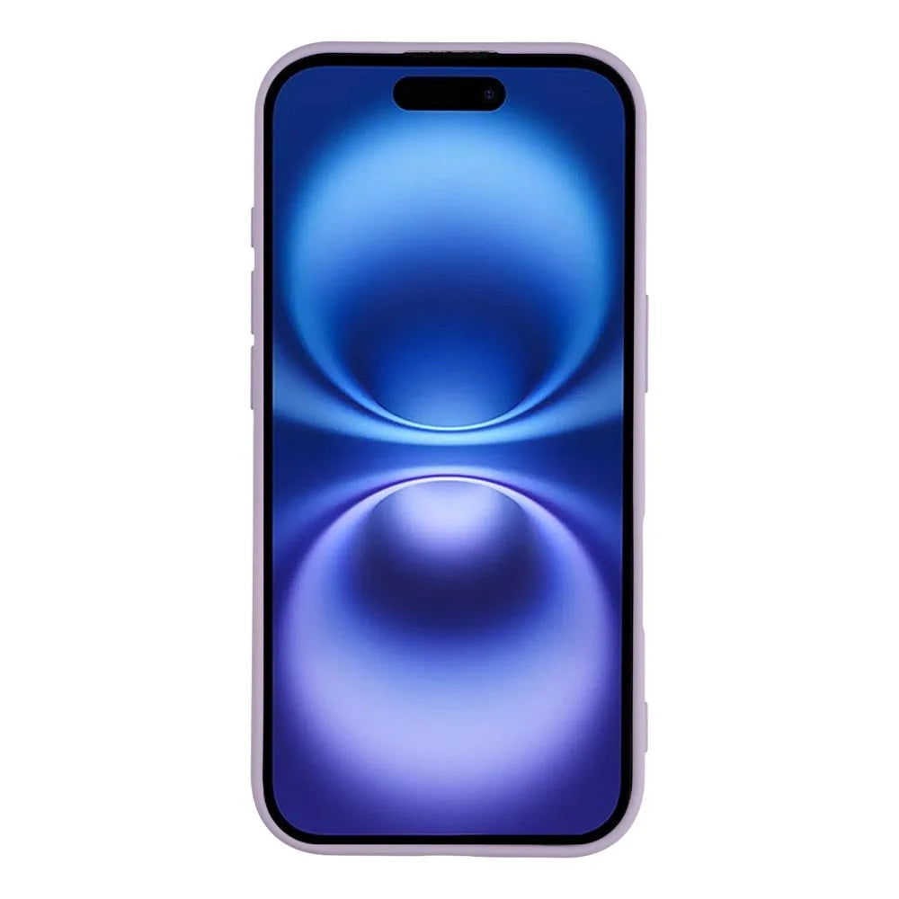 For iPhone 17 Case TPU Back Soft Anti-Scratch Fiber Lining Phone Cover - Purple - 2