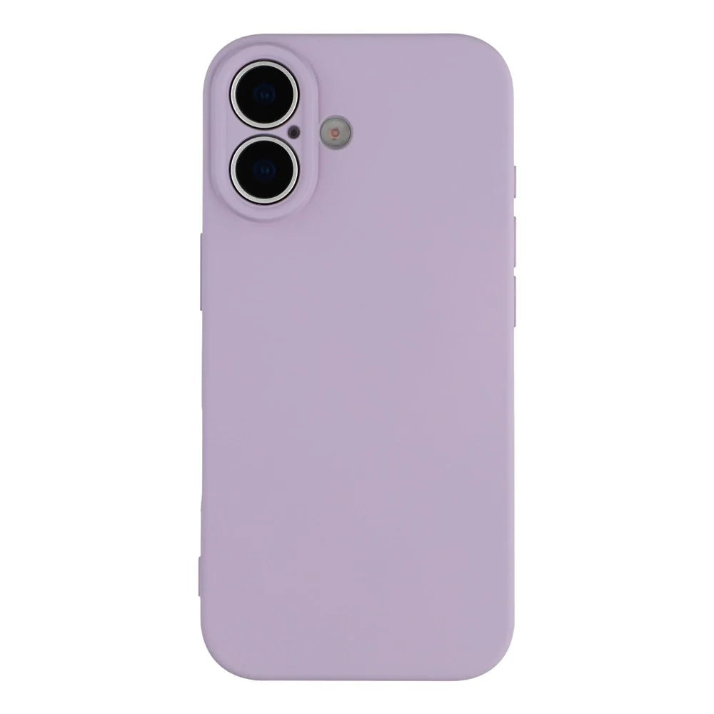 For iPhone 17 Case TPU Back Soft Anti-Scratch Fiber Lining Phone Cover - Purple - 3