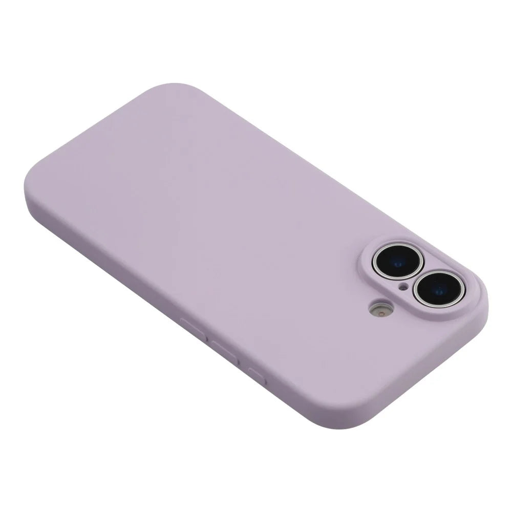 For iPhone 17 Case TPU Back Soft Anti-Scratch Fiber Lining Phone Cover - Purple - 5