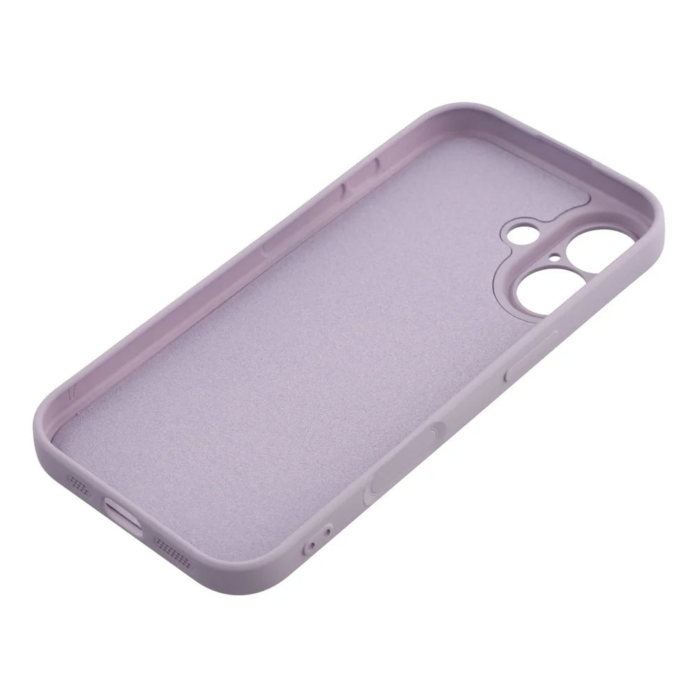 For iPhone 17 Case TPU Back Soft Anti-Scratch Fiber Lining Phone Cover - Purple - 6