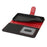 For iPhone SE (2022)  /  (2020)  /  8  /  7 Stand Case Litchi Texture Genuine Cow Leather Wallet Phone Cover RFID Blocking - Black  /  Red - 5