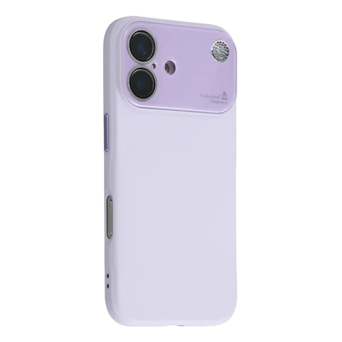 For iPhone 16 Case Large Camera Window Liquid Silicone Aromatherapy Phone Cover - Light Purple - 1