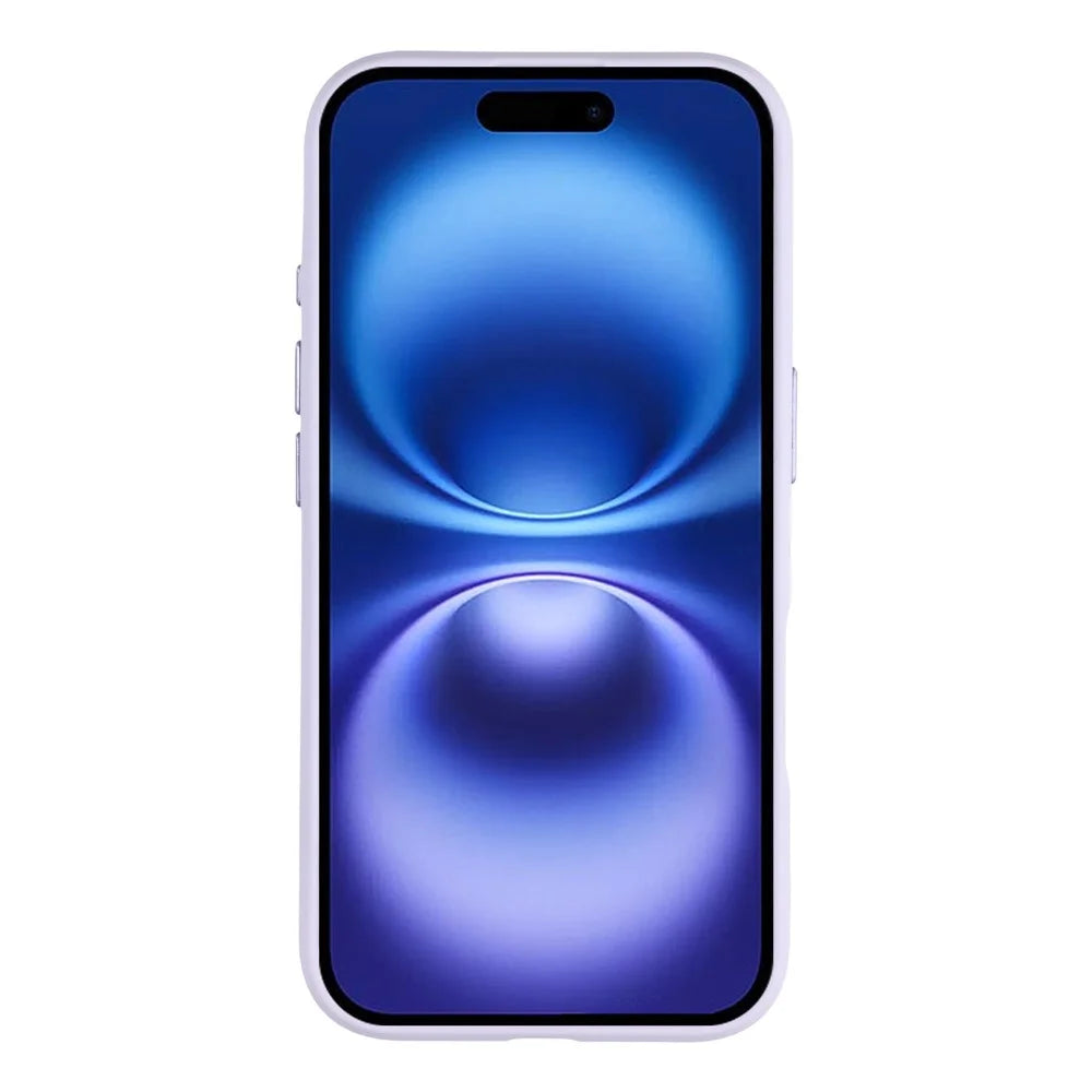 For iPhone 16 Case Large Camera Window Liquid Silicone Aromatherapy Phone Cover - Light Purple - 2