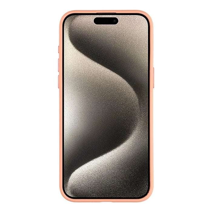 For iPhone 15 Pro Max Case Large Camera Window Liquid Silicone Aromatherapy Phone Cover - Orange - 2