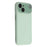 For iPhone 13 Case Large Camera Window Liquid Silicone Aromatherapy Phone Cover - Matcha Green - 1