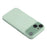 For iPhone 13 Case Large Camera Window Liquid Silicone Aromatherapy Phone Cover - Matcha Green - 5