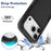 For iPhone 18 Pro / 17 Pro Case 2 in 1 PC + TPU Shockproof Phone Cover - Black - 3