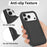 For iPhone 18 Pro / 17 Pro Case 2 in 1 PC + TPU Shockproof Phone Cover - Black - 6