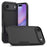 For iPhone Air Case 2 in 1 PC + TPU Shockproof Phone Cover - Black - 1