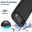 For iPhone Air Case 2 in 1 PC + TPU Shockproof Phone Cover - Black - 3