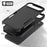 For iPhone Air Case 2 in 1 PC + TPU Shockproof Phone Cover - Black - 4