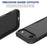 For iPhone Air Case 2 in 1 PC + TPU Shockproof Phone Cover - Black - 5