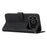For iPhone 18 Pro / 17 Pro Leather Phone Case Foldable Stand Wallet Flip Cover with Strap - Black - 3