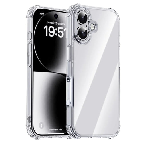 IPAKY For iPhone 17 Case Four Corner Shockproof Clear Phone Back Cover - 1