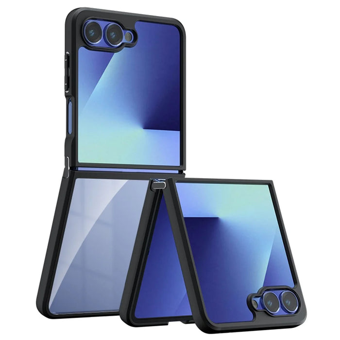 For Samsung Galaxy Z Flip7 5G Case TPU + PC Shockproof Clear Phone Cover - 1