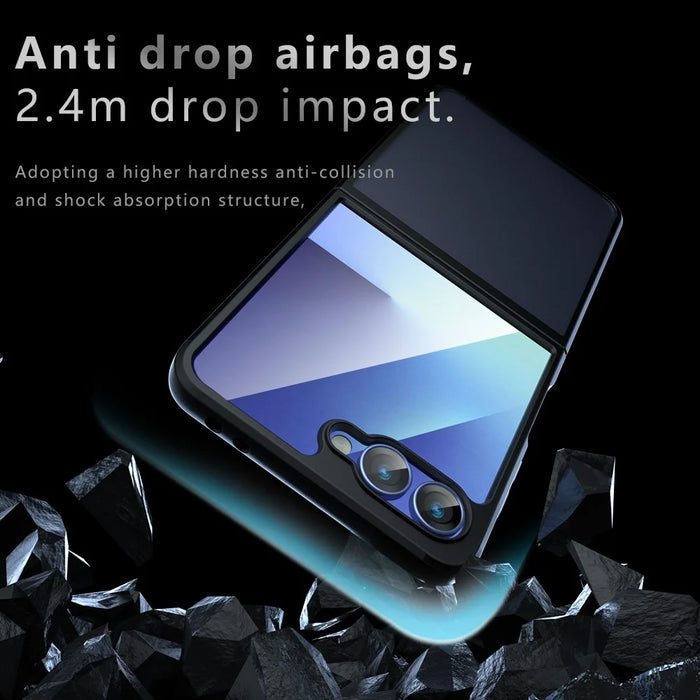 For Samsung Galaxy Z Flip7 5G Case TPU + PC Shockproof Clear Phone Cover - 3