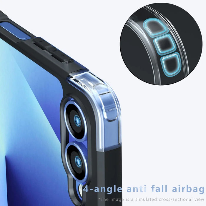 For Samsung Galaxy Z Flip7 5G Case TPU + PC Shockproof Clear Phone Cover - 4
