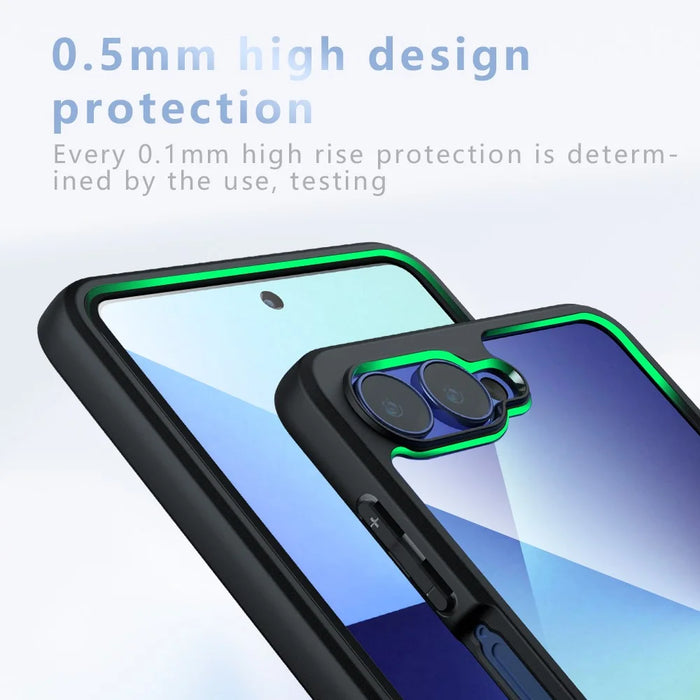 For Samsung Galaxy Z Flip7 5G Case TPU + PC Shockproof Clear Phone Cover - 6