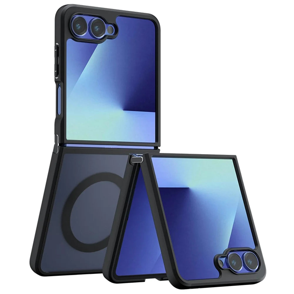 For Samsung Galaxy Z Flip7 5G Magnetic Case TPU + PC Matte Skin Touch Phone Cover - 1